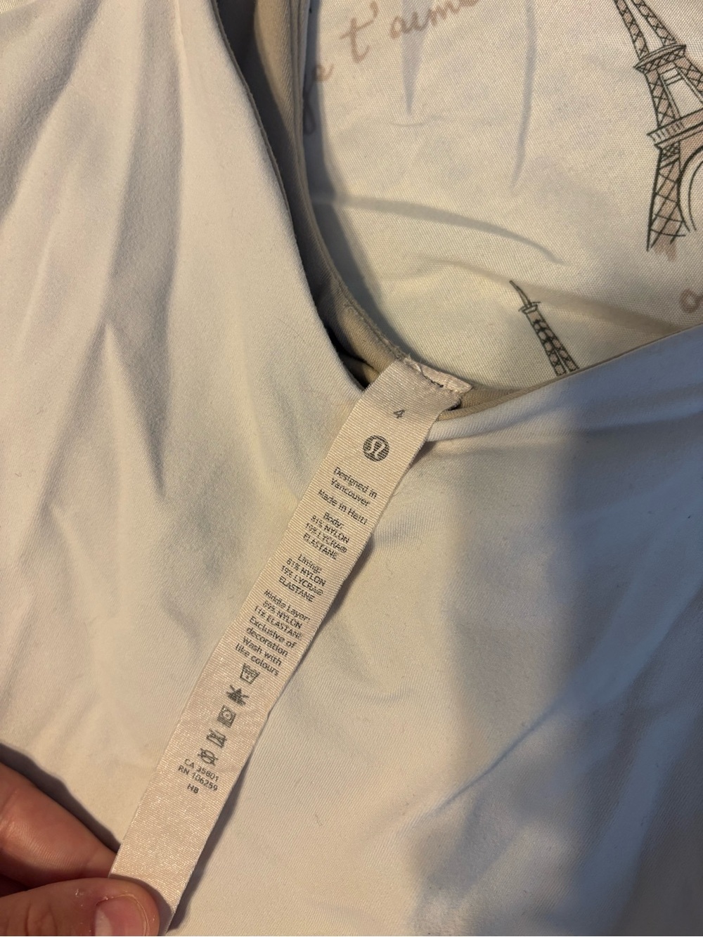 lululemon athletica White Cropped Align Tank - Picture 3 of 3